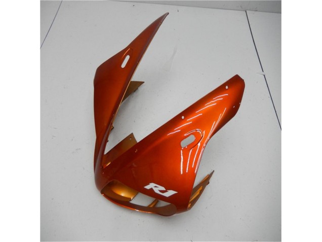 Orange Noir Carénage Moto Yamaha R1 2002-2003 Orange Noir Carénage Moto Yamaha R1 2002-2003