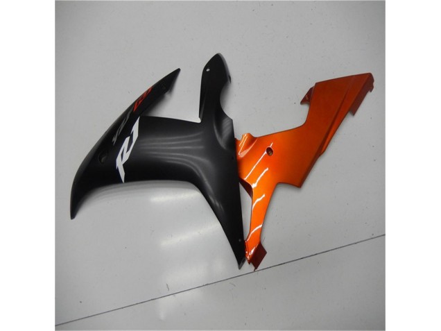 Orange Noir Carénage Moto Yamaha R1 2002-2003 Orange Noir Carénage Moto Yamaha R1 2002-2003