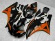 Orange Noir Carénage Moto Yamaha R6 2006-2007 Orange Noir Carénage Moto Yamaha R6 2006-2007