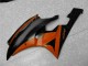 Orange Noir Carénage Moto Yamaha R6 2006-2007 Orange Noir Carénage Moto Yamaha R6 2006-2007