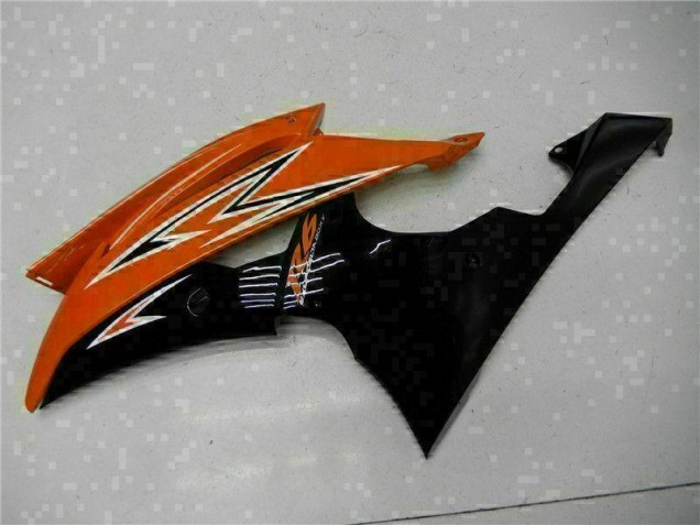 Orange Noir Carénage Moto Yamaha R6 2008-2016
