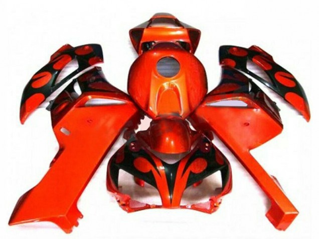 Orange Noir Carénages Moto Honda CBR 1000 RR 2004-2005 Orange Noir Carénages Moto Honda CBR 1000 RR 2004-2005