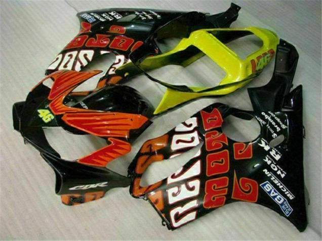 Orange Noir Carénages Moto Honda CBR 600 F4i 2001-2003