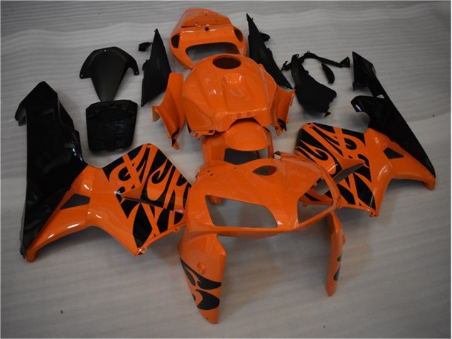 Orange Noir Carénages Moto Honda CBR 600 RR 2005-2006 Orange Noir Carénages Moto Honda CBR 600 RR 2005-2006