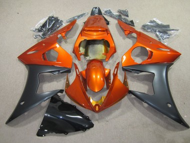Orange Noir Carénages Moto Yamaha R6 2003-2005
