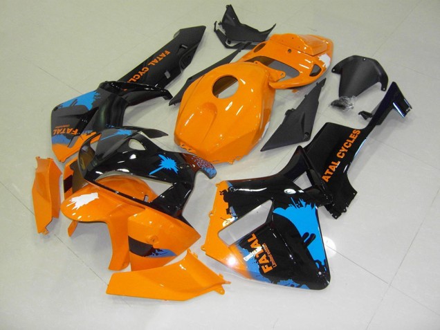 Orange Noir Carrosserie Moto Honda CBR 600 RR 2005-2006 Orange Noir Carrosserie Moto Honda CBR 600 RR 2005-2006