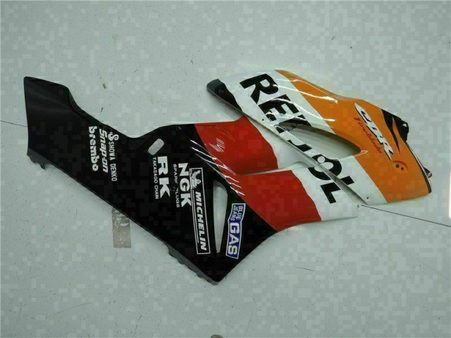 Orange Noir Repsol Carénage Moto Honda CBR 1000 RR 2004-2005 Orange Noir Repsol Carénage Moto Honda CBR 1000 RR 2004-2005