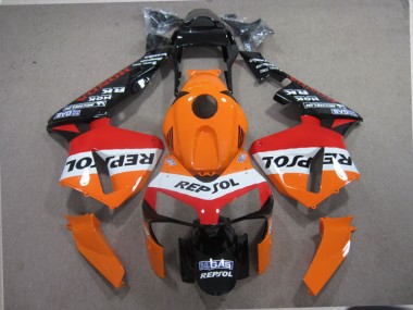 Orange Noir Repsol Carénage Moto Honda CBR 600 RR 2003-2004