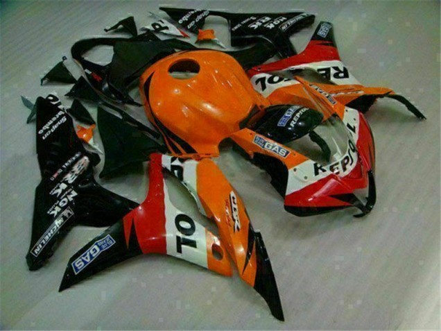 Orange Noir Repsol Carénages Moto Honda CBR 600 RR 2007-2008 Orange Noir Repsol Carénages Moto Honda CBR 600 RR 2007-2008