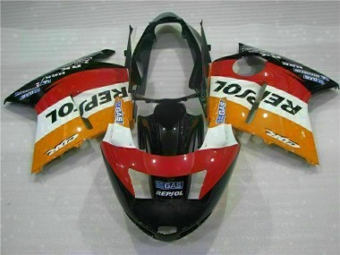 Orange Repsol Carénage Moto Honda CBR 1100 XX 1996-2007