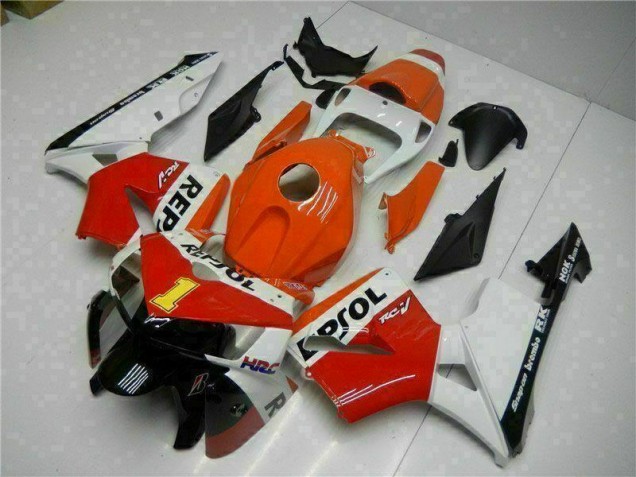 Orange Repsol Carénage Moto Honda CBR 600 RR 2005-2006 Orange Repsol Carénage Moto Honda CBR 600 RR 2005-2006