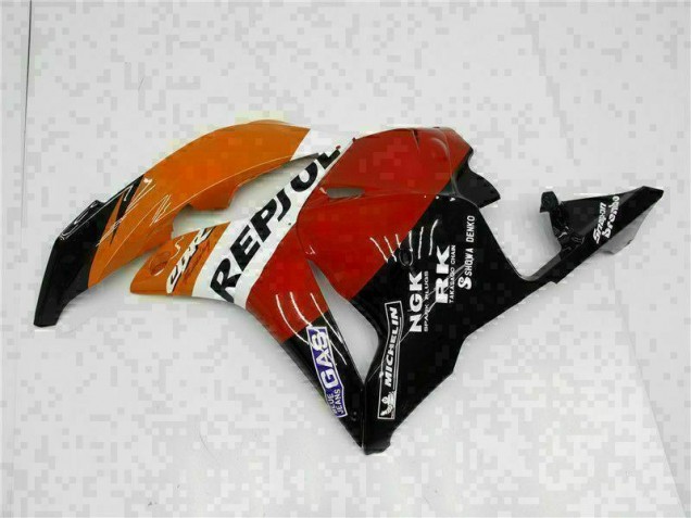 Orange Repsol Carénage Moto Honda CBR 600 RR 2009-2012 Orange Repsol Carénage Moto Honda CBR 600 RR 2009-2012