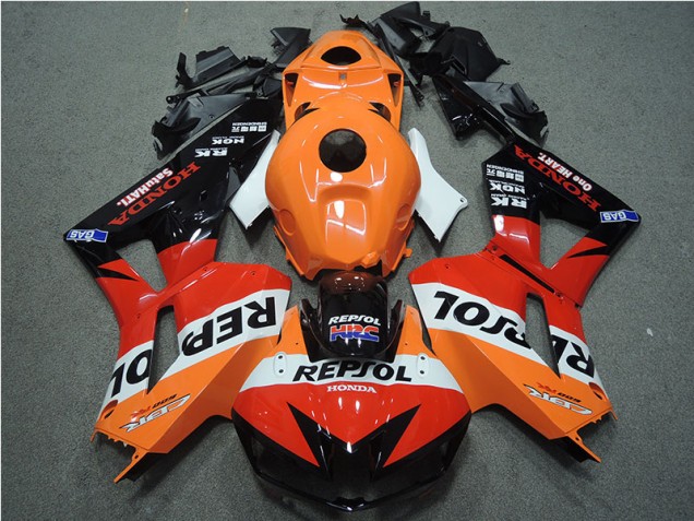 Orange Repsol HRC Carénage Moto Honda CBR 600 RR 2013-2021 Orange Repsol HRC Carénage Moto Honda CBR 600 RR 2013-2021