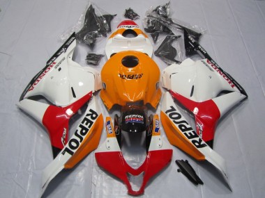 Orange Rouge Blanc Repsol Carénage Moto Honda CBR 600 RR 2009-2012