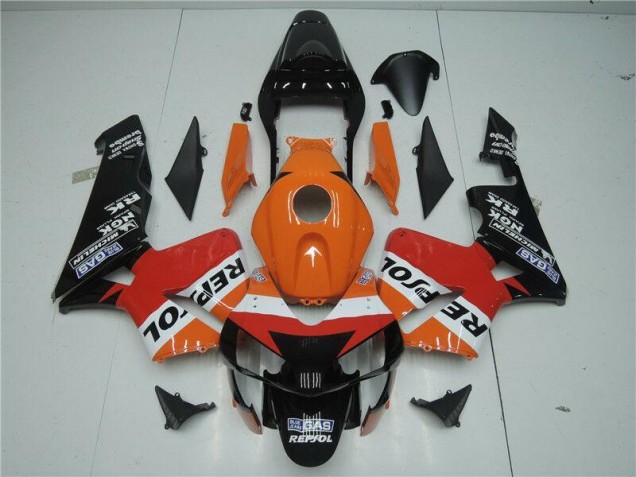 Orange Rouge Noir Repsol Carénage Moto Honda CBR 600 RR 2003-2004 Orange Rouge Noir Repsol Carénage Moto Honda CBR 600 RR 2003-2004