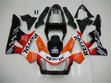Orange Rouge Noir Repsol Carénage Moto Honda CBR 900 RR 929RR 2000-2001