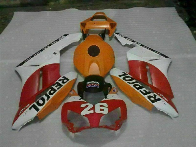 Orange Rouge Repsol 26 Carénage Moto Honda CBR 1000 RR 2004-2005 Orange Rouge Repsol 26 Carénage Moto Honda CBR 1000 RR 2004-2005