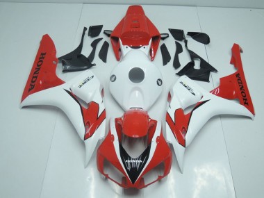 Orange Rouge et Blanc Carénage Moto Honda CBR 1000 RR 2006-2007