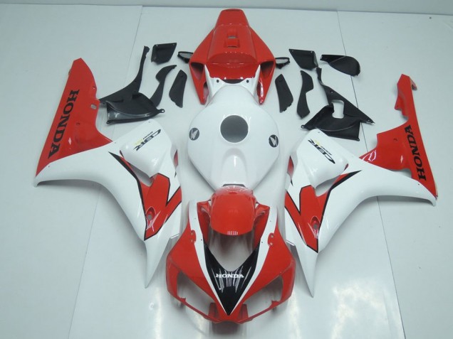 Orange Rouge et Blanc Carénage Moto Honda CBR 1000 RR 2006-2007 Orange Rouge et Blanc Carénage Moto Honda CBR 1000 RR 2006-2007