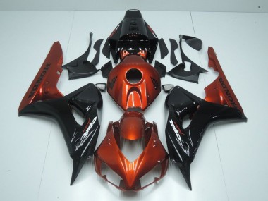 Orange et Noir Carénage Moto Honda CBR 1000 RR 2006-2007