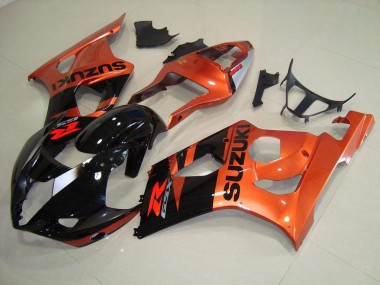 Orange et Noir Carénage Moto Suzuki GSXR 1000 K3 2003-2004