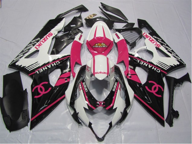 Rose Chanel Carénage Moto Suzuki GSXR 1000 K5 2005-2006 Rose Chanel Carénage Moto Suzuki GSXR 1000 K5 2005-2006