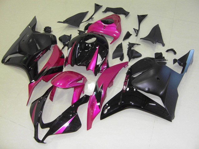 Rose Noir Carénage Moto Honda CBR 600 RR 2009-2012 Rose Noir Carénage Moto Honda CBR 600 RR 2009-2012