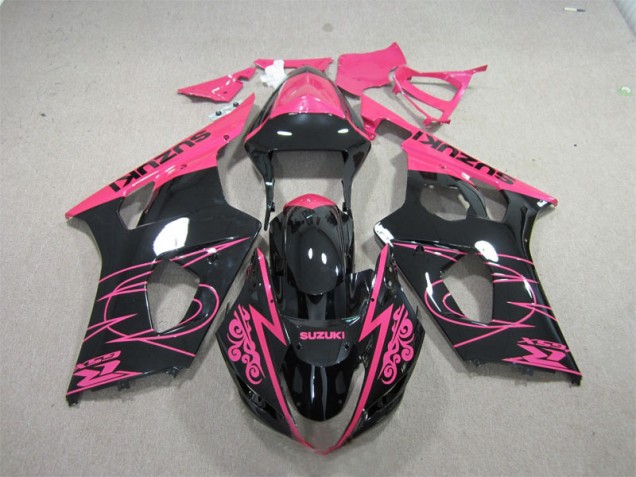 Rose Noir Carénage Moto Suzuki GSXR 1000 K3 2003-2004 Rose Noir Carénage Moto Suzuki GSXR 1000 K3 2003-2004