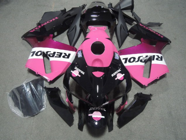 Rose Noir Repsol Carénage Moto Honda CBR 600 RR 2005-2006 Rose Noir Repsol Carénage Moto Honda CBR 600 RR 2005-2006