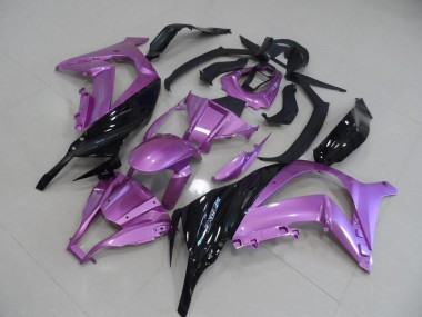 Rose et Noir Carénage Moto Kawasaki ZX10R 2011-2015