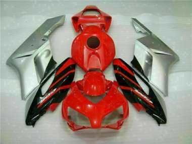 Rouge Argent Carénage Moto Honda CBR 1000 RR 2004-2005