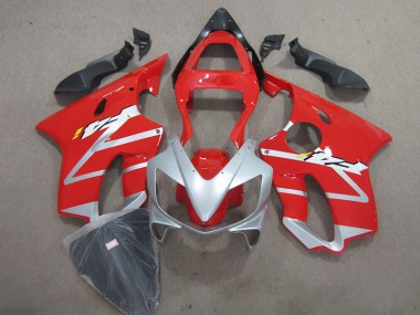 Rouge Argent Carénage Moto Honda CBR 600 F4i 2001-2003