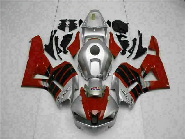 Rouge Argent Carénage Moto Honda CBR 600 RR 2013-2021 Rouge Argent Carénage Moto Honda CBR 600 RR 2013-2021
