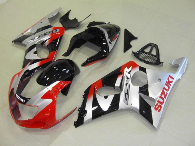 Rouge Argent Carénage Moto Suzuki GSXR 1000 K1 2000-2002 Rouge Argent Carénage Moto Suzuki GSXR 1000 K1 2000-2002