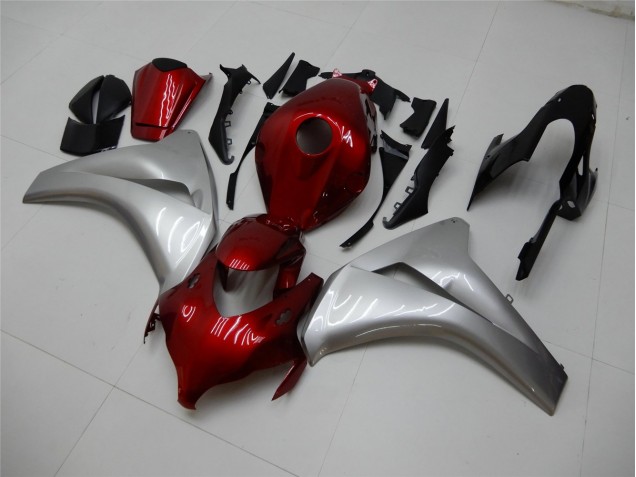 Rouge Argent Carénages Moto Honda CBR 1000 RR 2008-2011 Rouge Argent Carénages Moto Honda CBR 1000 RR 2008-2011