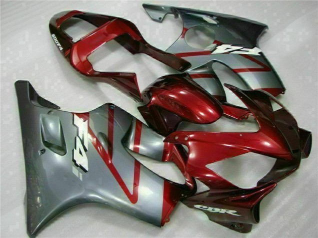 Rouge Argent Carénages Moto Honda CBR 600 F4i 2001-2003 Rouge Argent Carénages Moto Honda CBR 600 F4i 2001-2003
