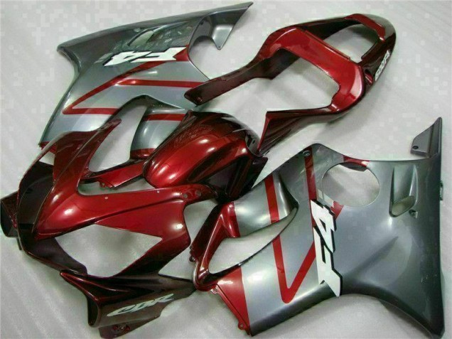 Rouge Argent Carénages Moto Honda CBR 600 F4i 2001-2003 Rouge Argent Carénages Moto Honda CBR 600 F4i 2001-2003