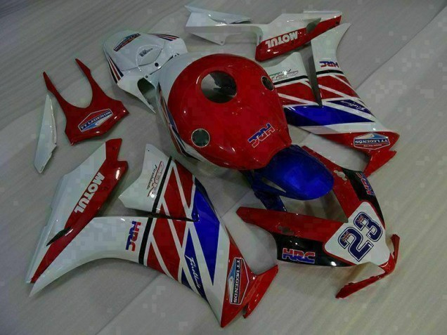 Rouge Blanc Bleu 23 Carénage Moto Honda CBR 1000 RR 2012-2016 Rouge Blanc Bleu 23 Carénage Moto Honda CBR 1000 RR 2012-2016