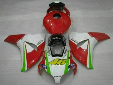 Rouge Blanc Carénage Moto Honda CBR 1000 RR 2008-2011