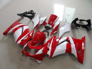 Rouge Blanc Carénage Moto Kawasaki ZX 250R 2008-2012