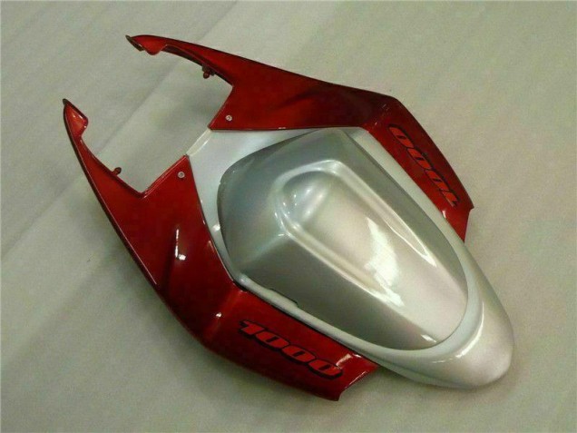 Rouge Blanc Carénage Moto Suzuki GSXR 1000 K5 2005-2006 Rouge Blanc Carénage Moto Suzuki GSXR 1000 K5 2005-2006