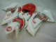 Rouge Blanc Carénage Moto Suzuki GSXR 1000 K7 2007-2008 Rouge Blanc Carénage Moto Suzuki GSXR 1000 K7 2007-2008
