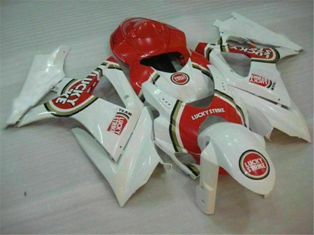 Rouge Blanc Carénage Moto Suzuki GSXR 1000 K7 2007-2008 Rouge Blanc Carénage Moto Suzuki GSXR 1000 K7 2007-2008