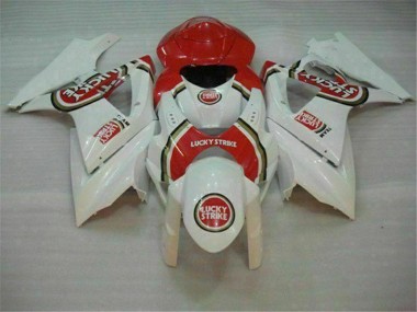 Rouge Blanc Carénage Moto Suzuki GSXR 1000 K7 2007-2008