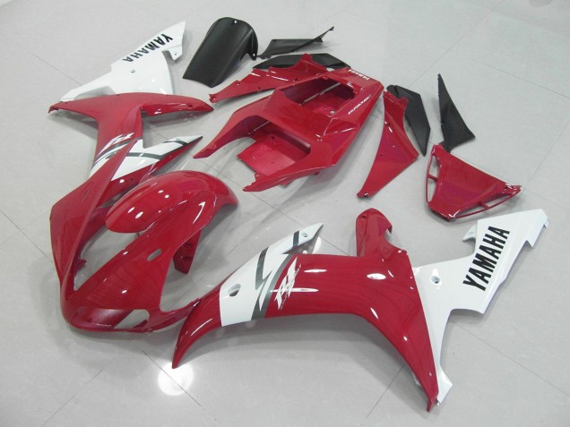 Rouge Blanc Carénage Moto Yamaha R1 2002-2003 Rouge Blanc Carénage Moto Yamaha R1 2002-2003