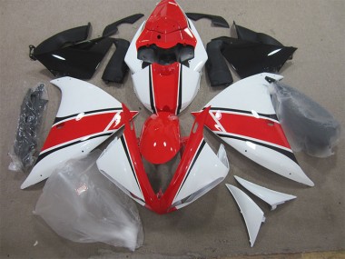 Rouge Blanc Carénage Moto Yamaha R1 2012-2014