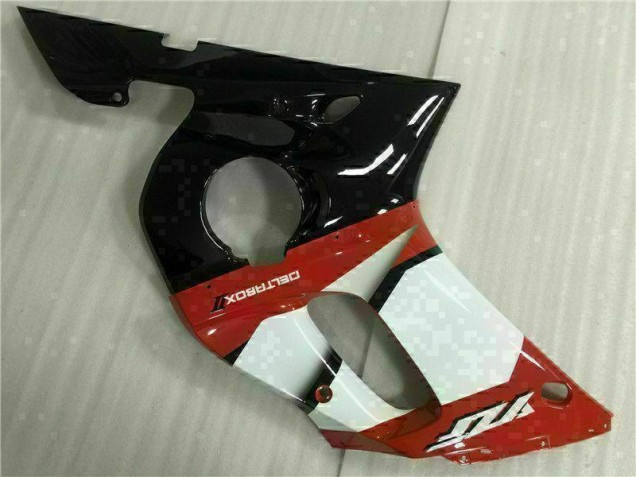 Rouge Blanc Carénage Moto Yamaha R6 1998-2002 Rouge Blanc Carénage Moto Yamaha R6 1998-2002