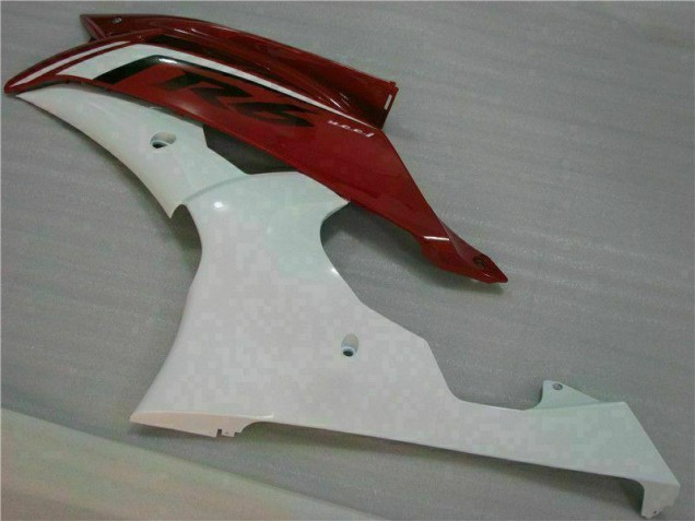 Rouge Blanc Carénage Moto Yamaha R6 2008-2016 Rouge Blanc Carénage Moto Yamaha R6 2008-2016