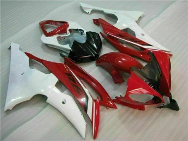 Rouge Blanc Carénage Moto Yamaha R6 2008-2016