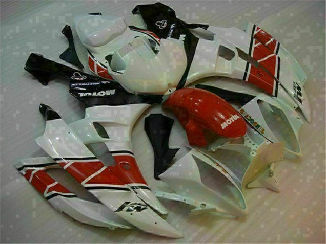 Rouge Blanc Carénages Moto & Carrosserie Yamaha R6 2006-2007 Rouge Blanc Carénages Moto & Carrosserie Yamaha R6 2006-2007